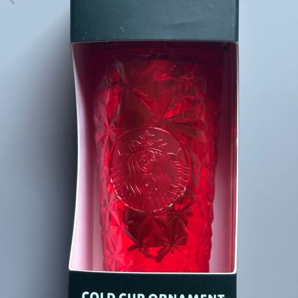 Starbucks Holiday Red Bling Cold Cup Keychain Christmas Ornament 2023 new - Picture 5 of 6